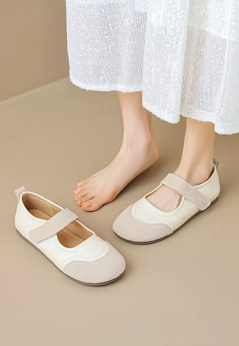 Comfortable Velcro Mary Jane Shoes WW612-2