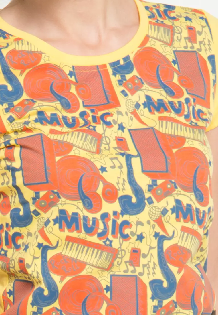 Print Music short sleeve Tshirt