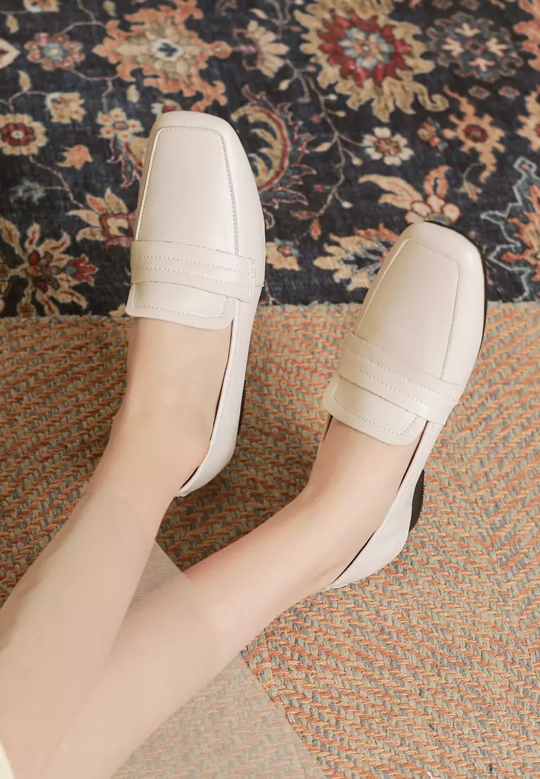 Square Toe Leather Loafer TH8688-2