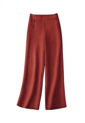 Twenty Eight Shoes red VANSA Cotton And Linen Wide-legged Pants  VCW-P1217 ED2A8AAA996108GS_1