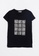 LC WAIKIKI black Crew Neck Printed Short Sleeve Cotton Women's T-Shirt E5655AA8514F1EGS_5