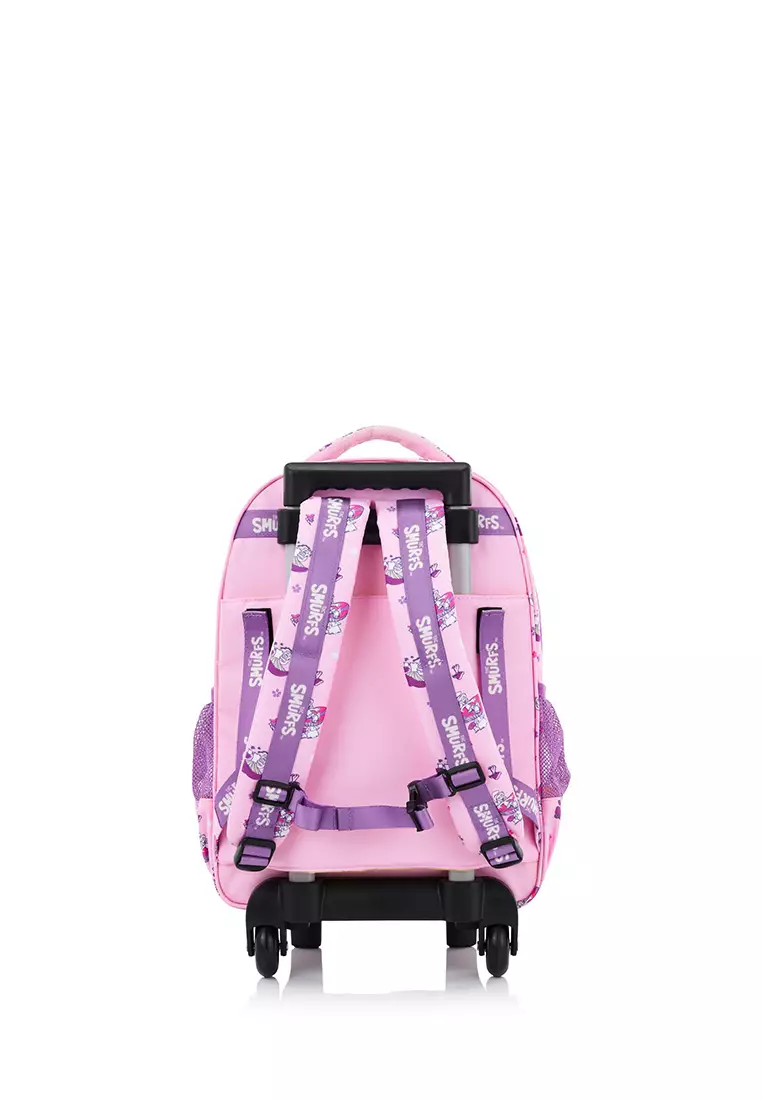 THE SMURFS WHEELED BACKPACK - LILAC/LAVENDER