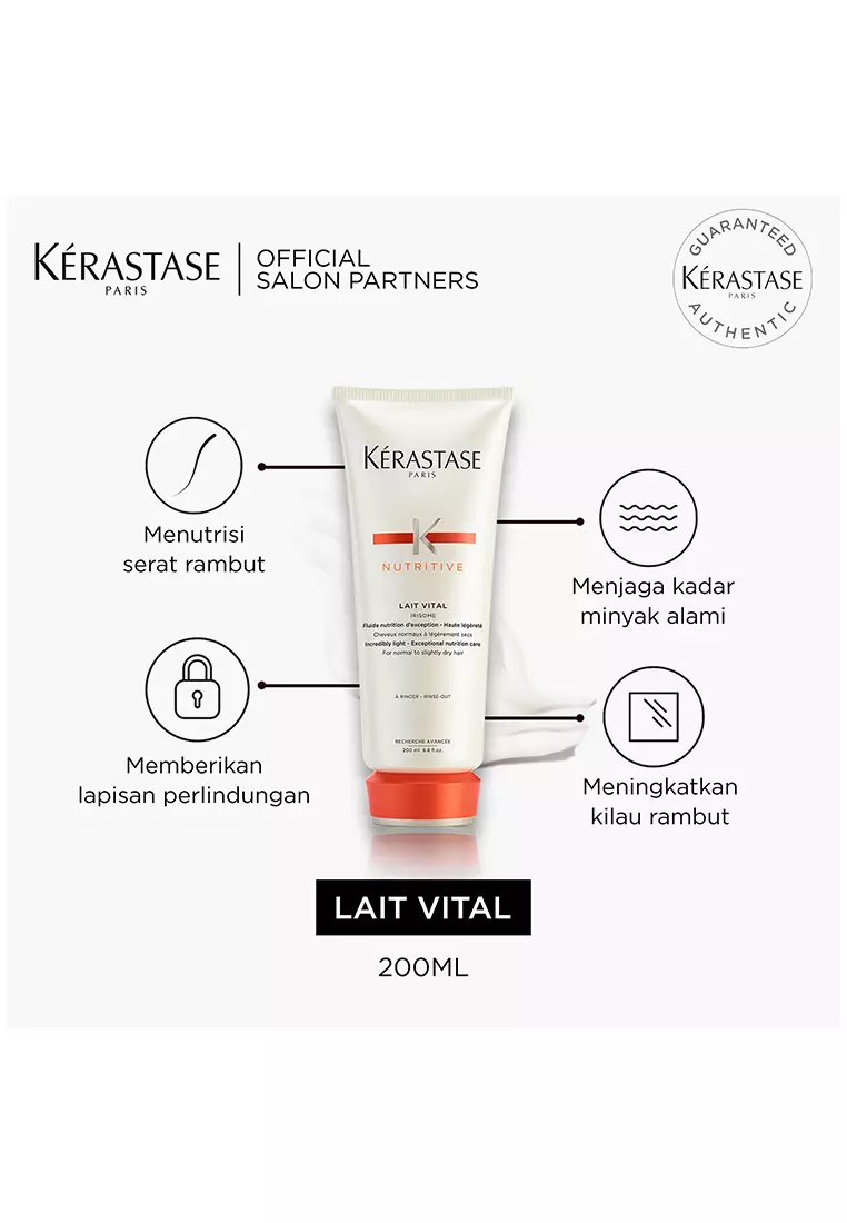 Kerastase Lait Vital 200ml Kondisioner Rambut Kering