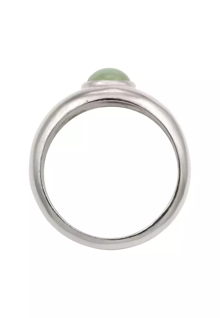 EXCLUSIVE Cincin Perhiasan Perak 925 Wanita Jade Green