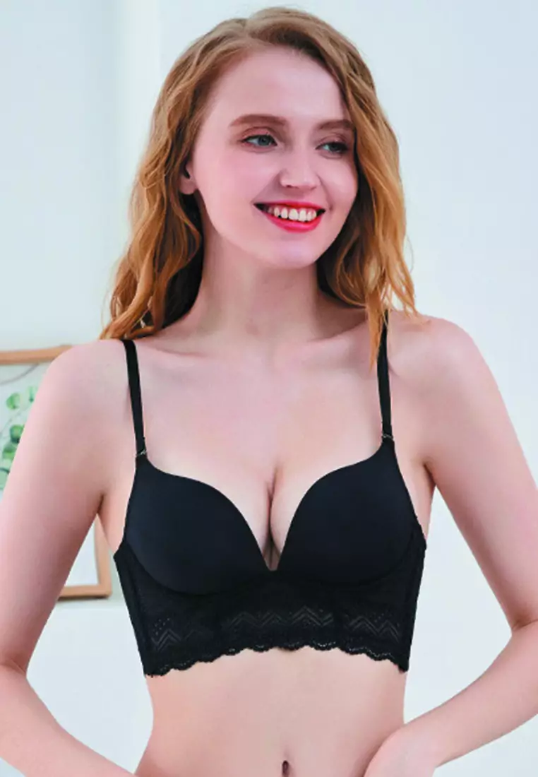 LYCKA LMM9002P LYCKA Lady Invisable Wearing Bra  Black 2023 | Buy LYCKA