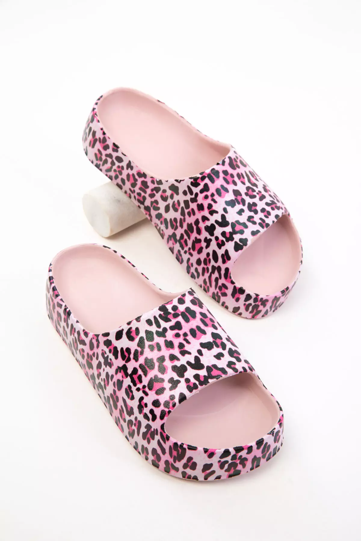 Pink Leopard Women's Slippers 20743