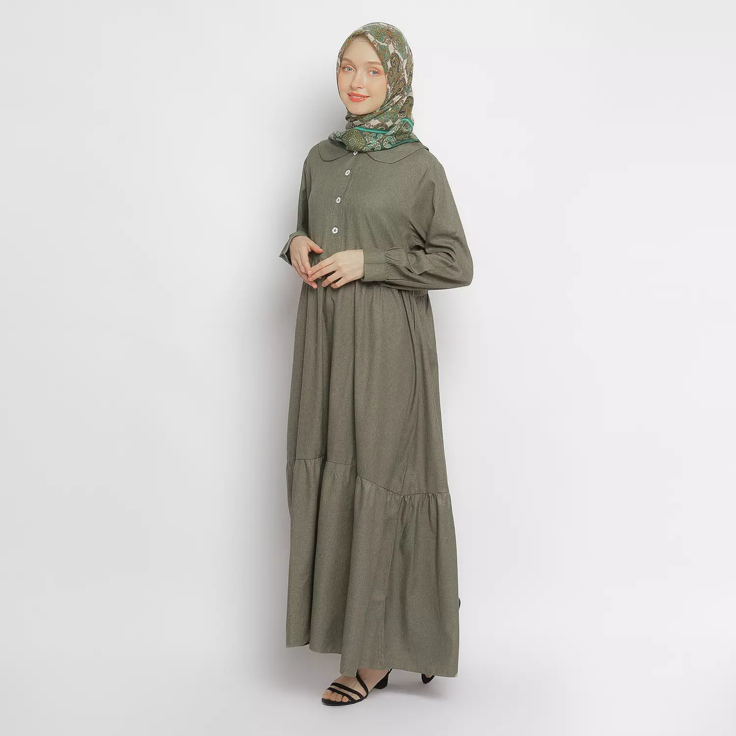 Gamis Wanita GMS 03 Dark Green