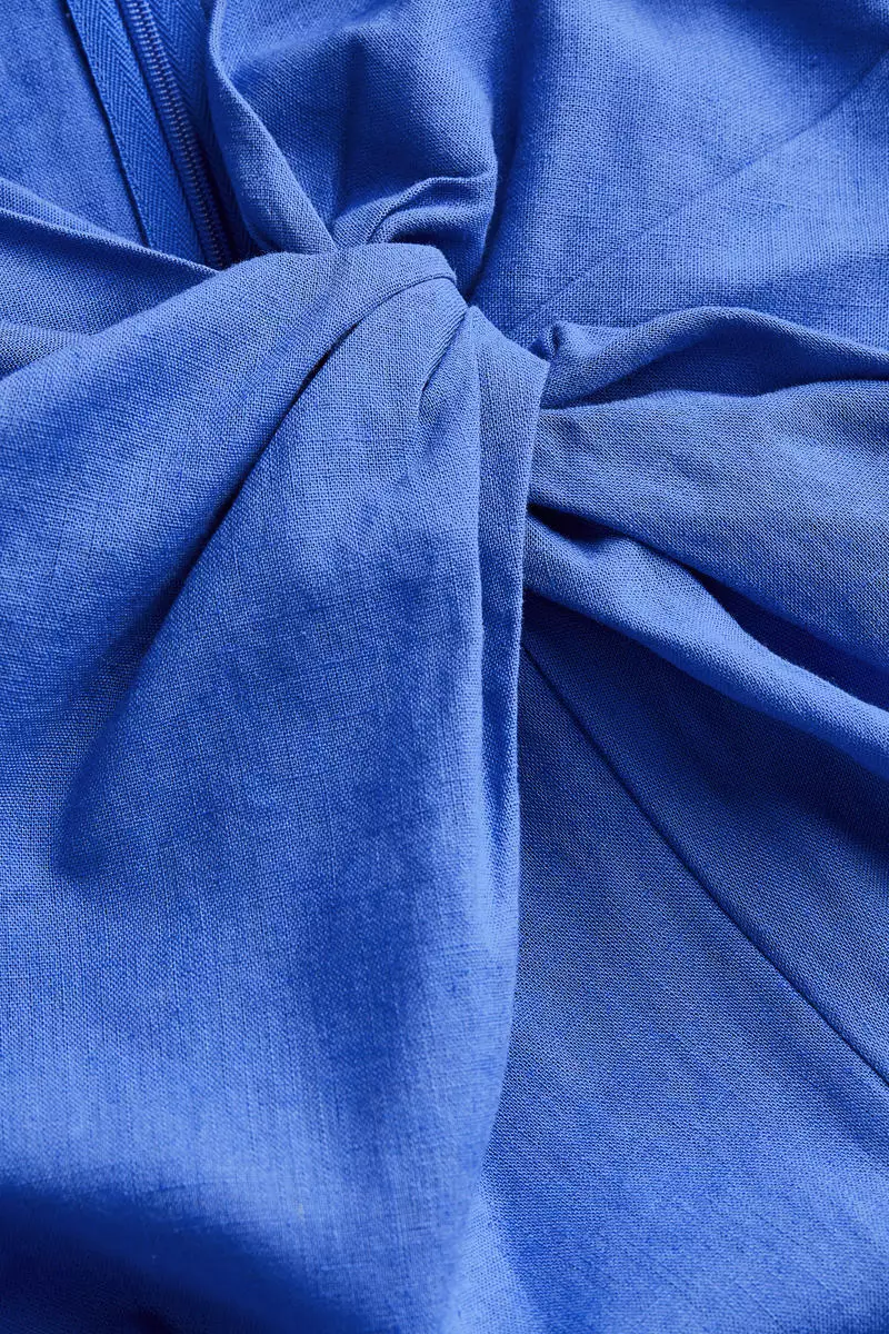 Buy H&M Knotdetail linenblend skirt 2024 Online ZALORA