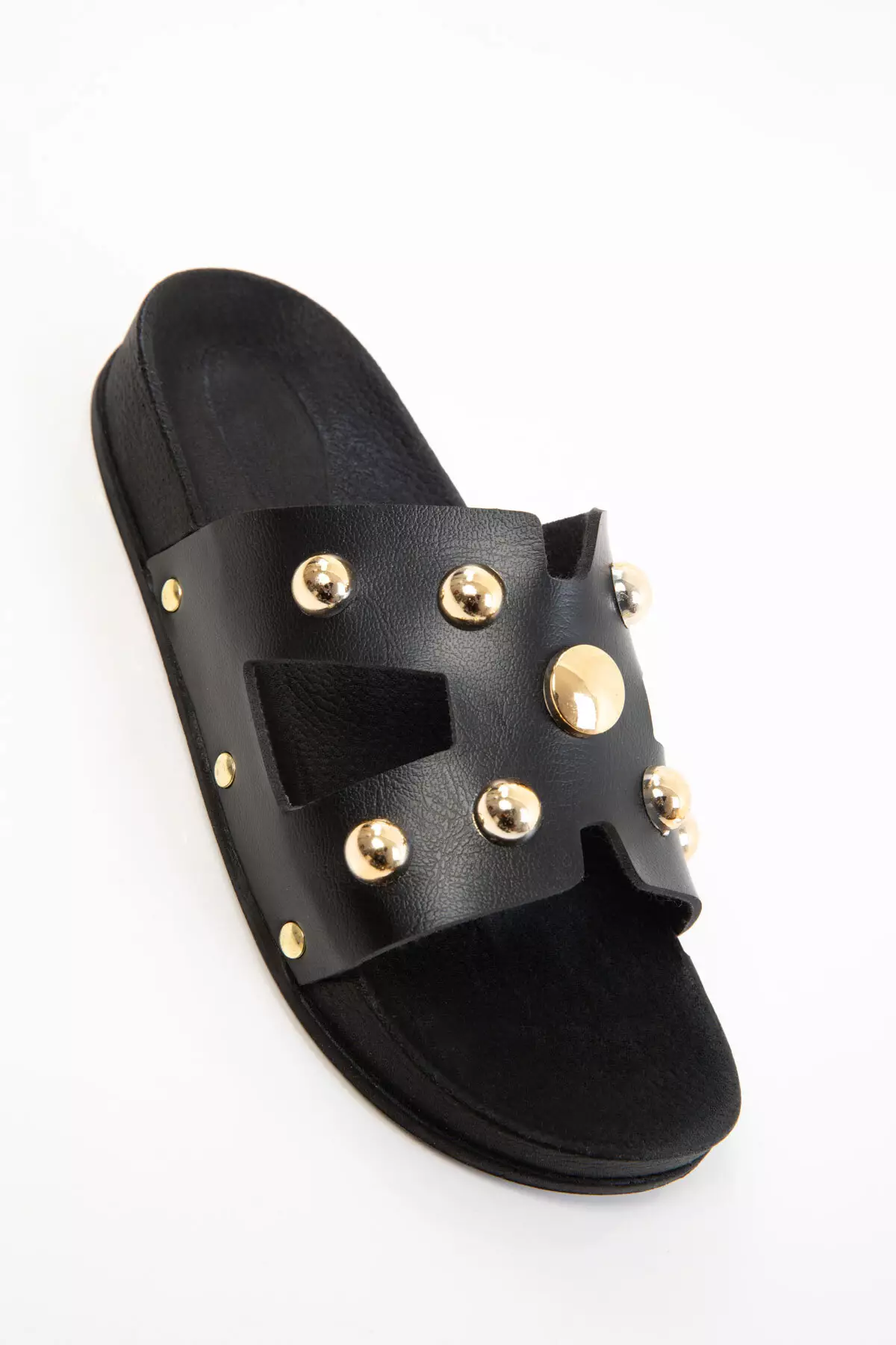 Black Women's Slippers 20661