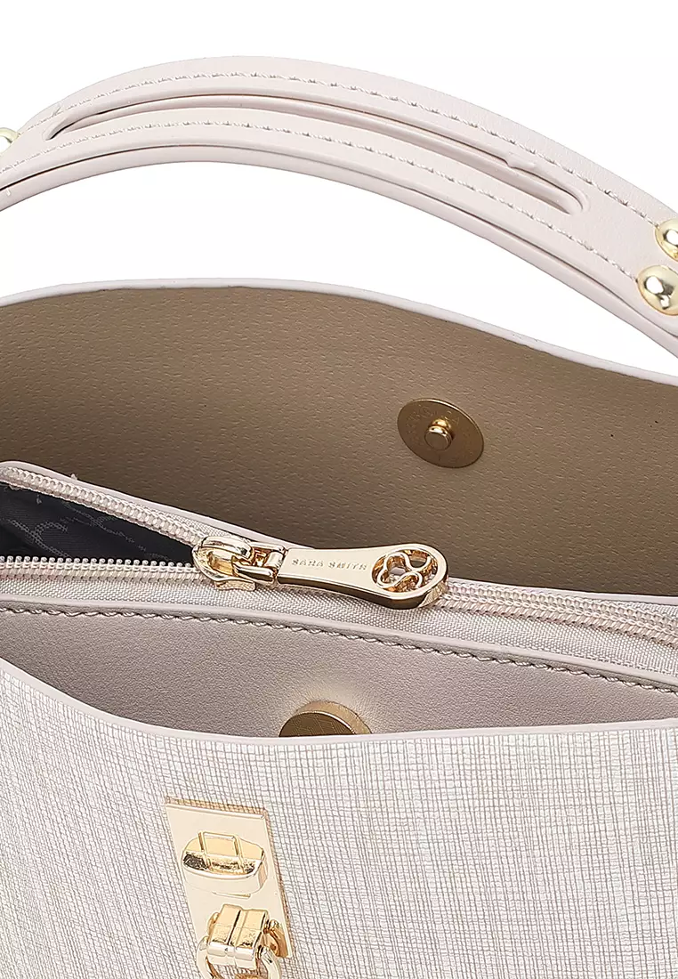 Women's Top Handle Bag / Sling Bag / Crossbody Bag - Apricot