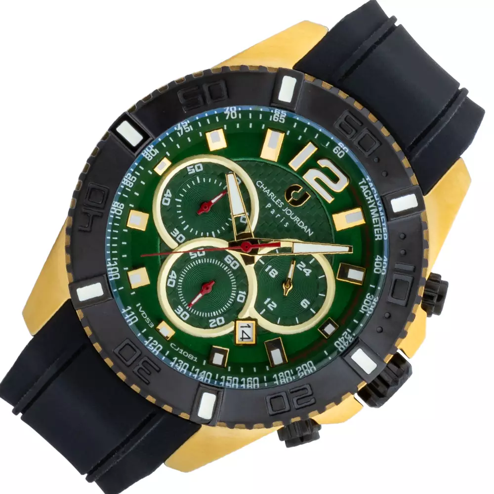 Jam Tangan Pria Charles Jourdan CJ1081-1295C Gold Black