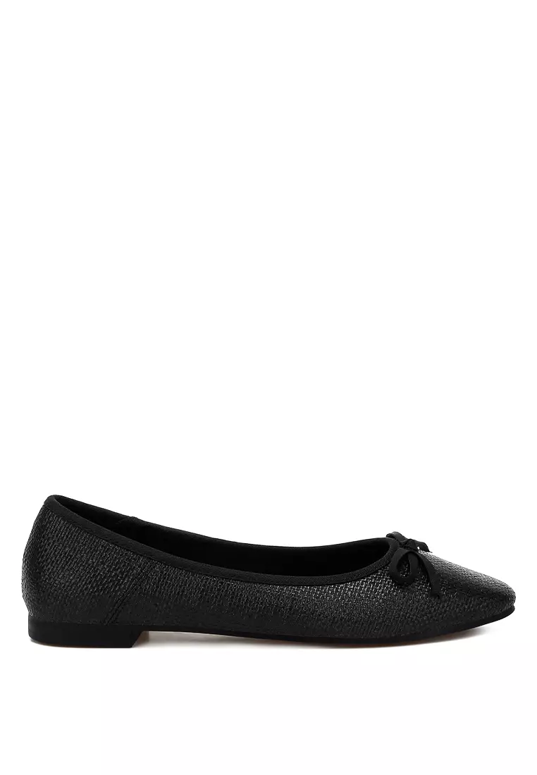 Discount on Rag & CO.  shoes - SKU: Raffia Ballet Flats in Black