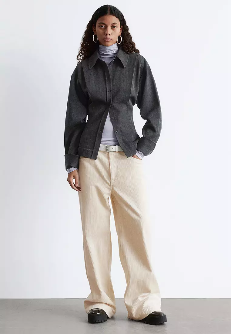 Tapered Wool Shirt