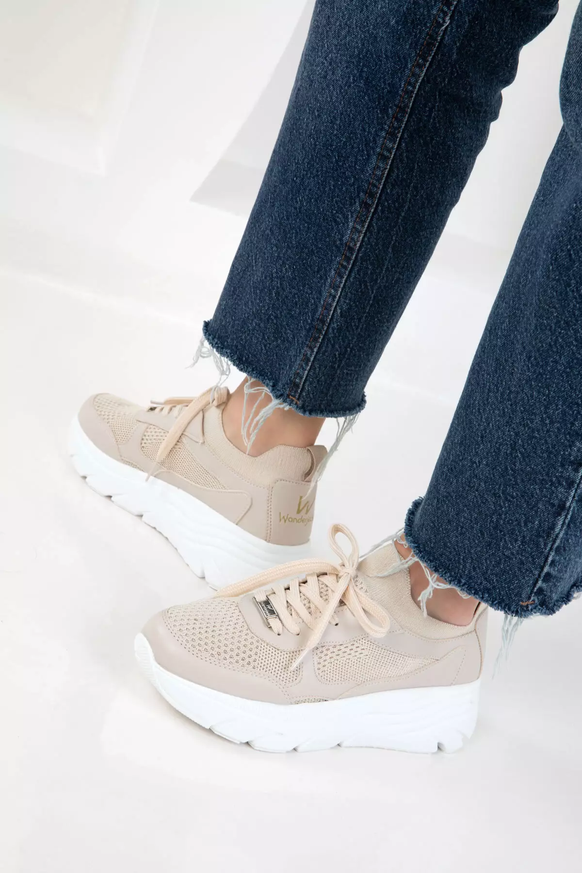 Beige Women's Sneaker 20628
