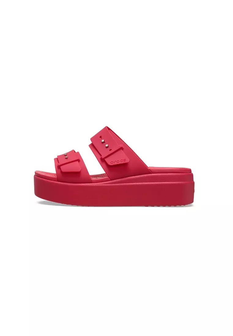 Women's Brooklyn Buckle Low Wedge In Digital Raspberry