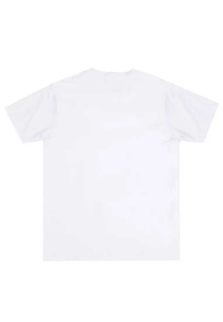 NTC66 kaos anjing wiremesh anti kusut nade lengan pendek stretch putih