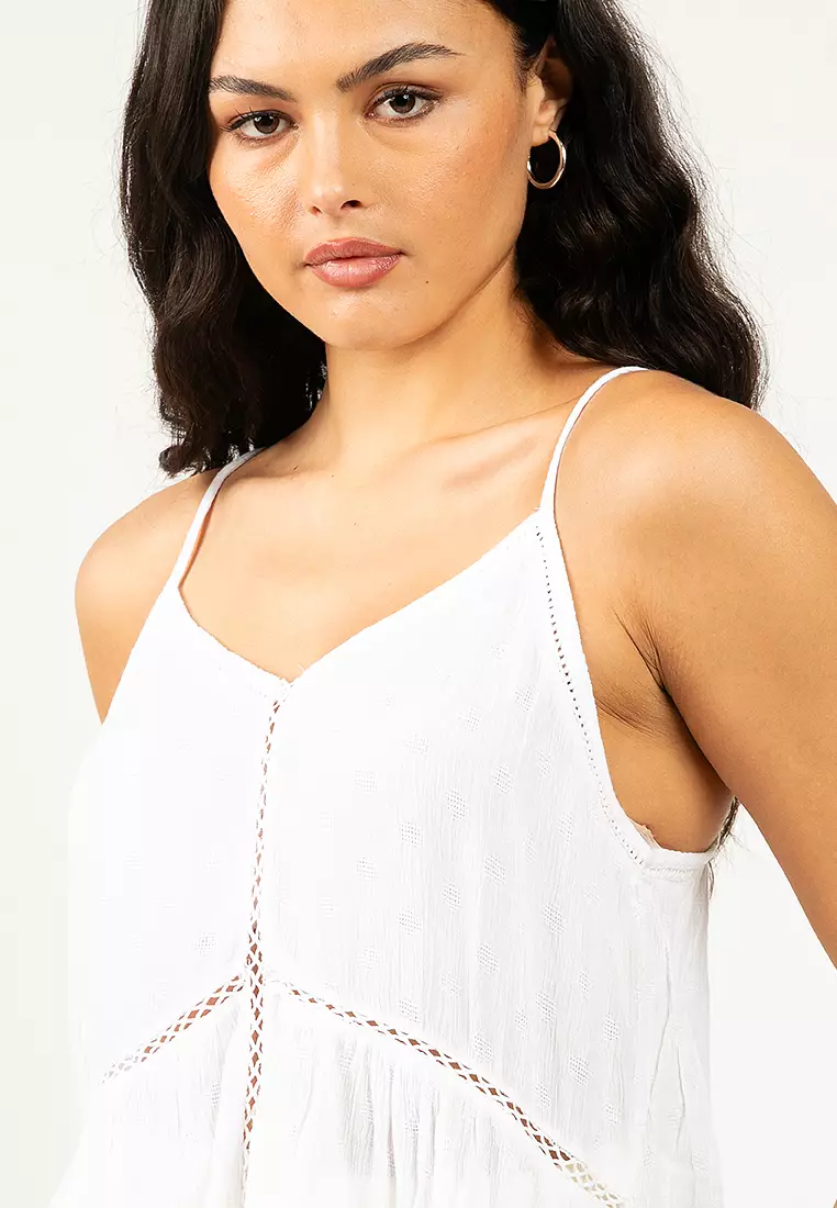 Vintage Ladder Trim Cami Top