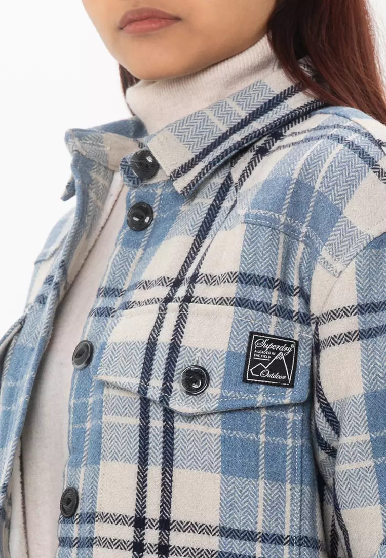復古格仔恤衫外套