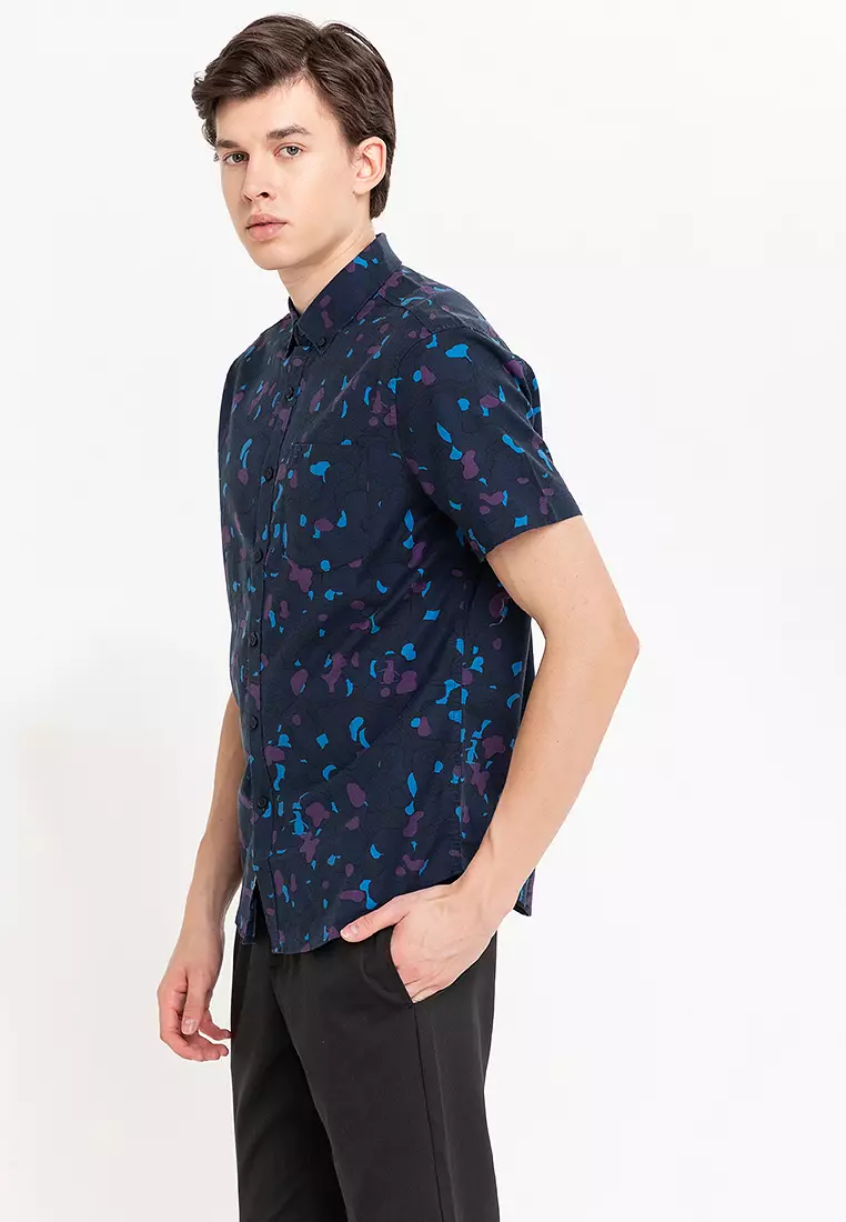 Camo Pete Printed Button Down