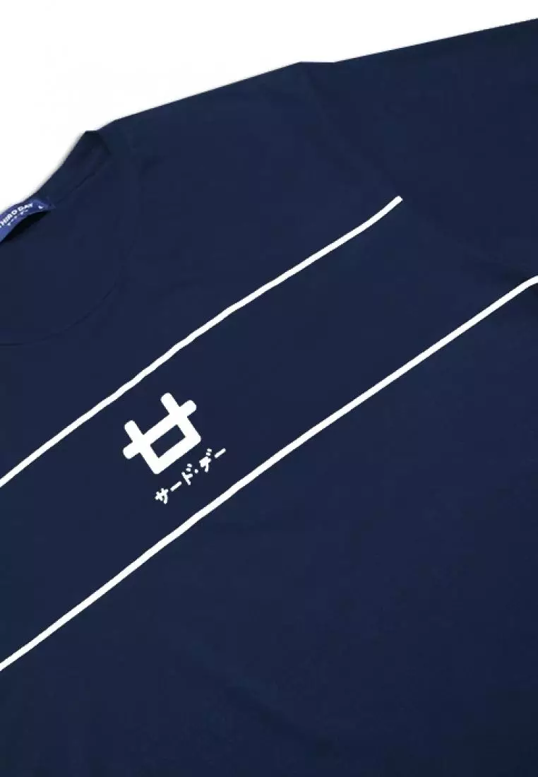 MTA68X Kaos Pria Unisex s-s Men 2Lines Logo2 nv