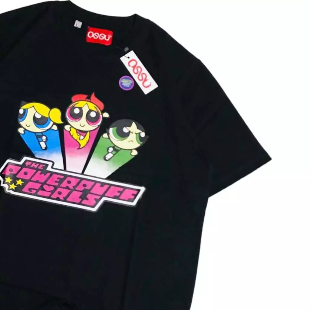 Ossu The Powerpuff Girls Flying Out Tshirt