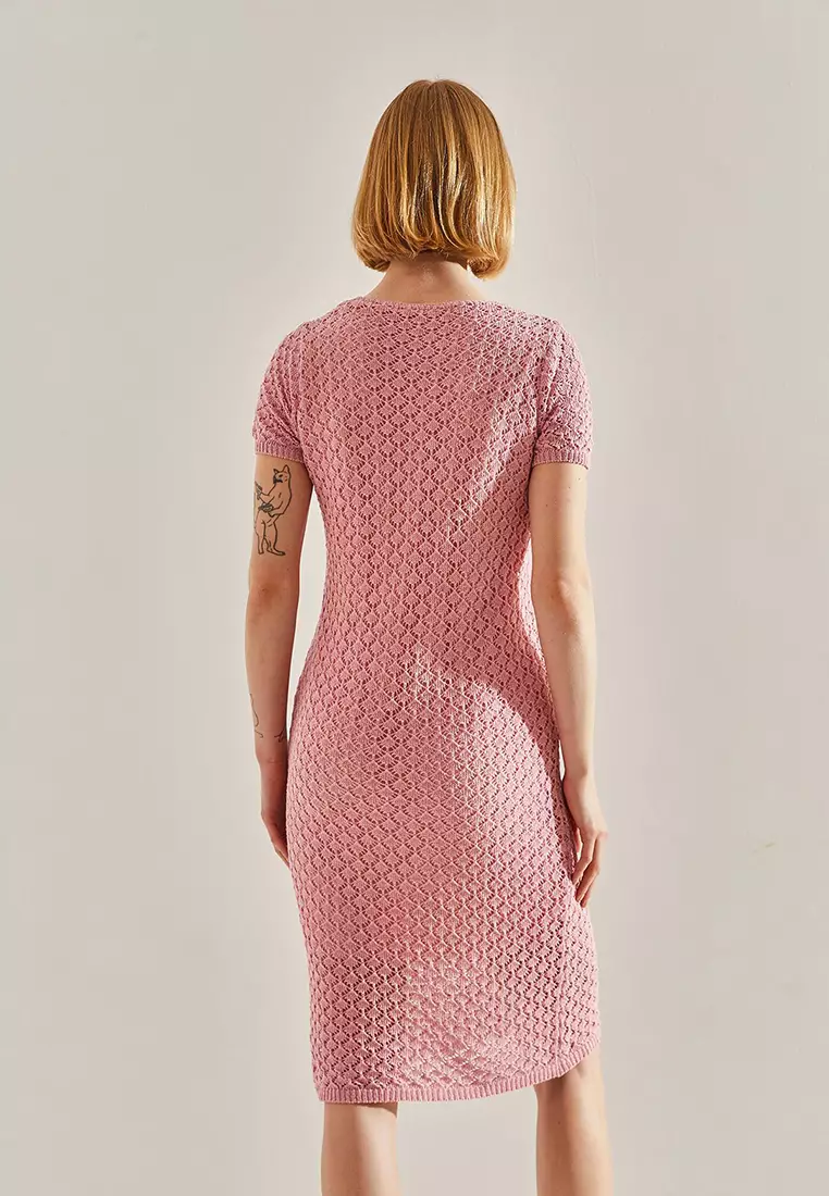 Women's Openwork Lined Dress