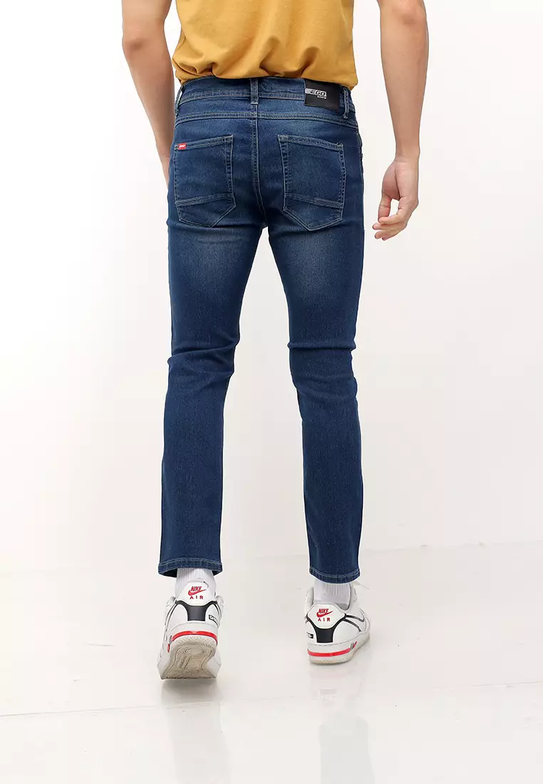 Buy Ego Denim Long Pants Slim Tapered Jeans 2024 Online
