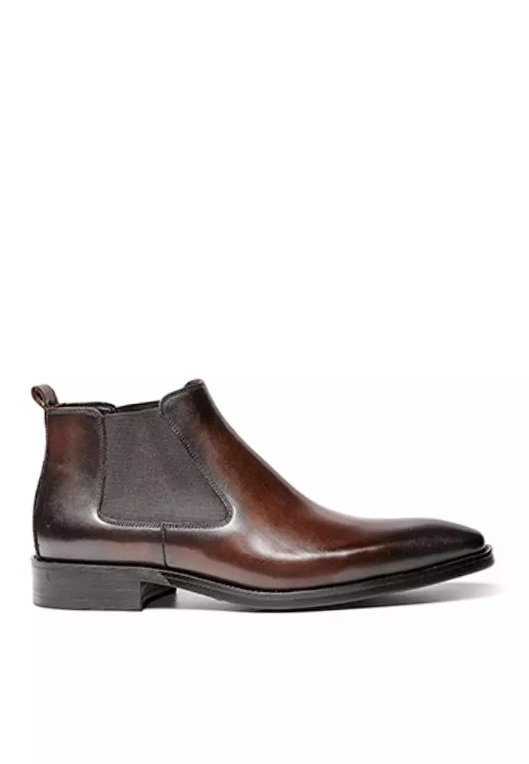 Discount on Twenty Eight Shoes  shoes - SKU: VANSA  Vintage Leather Elastic Boots  VSM-B601
