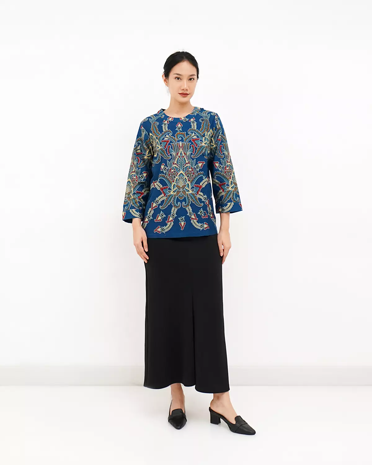 Blouse Tunik Batik Motif sekar pergola
