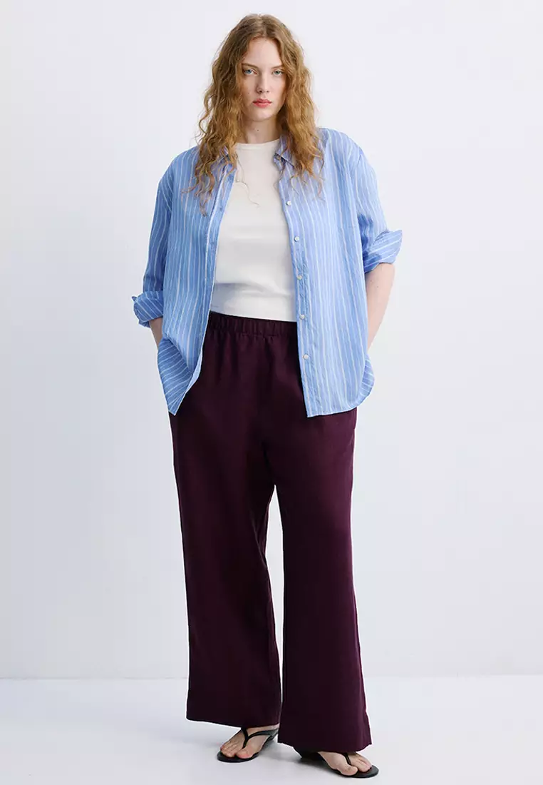 Straight Linen Trousers