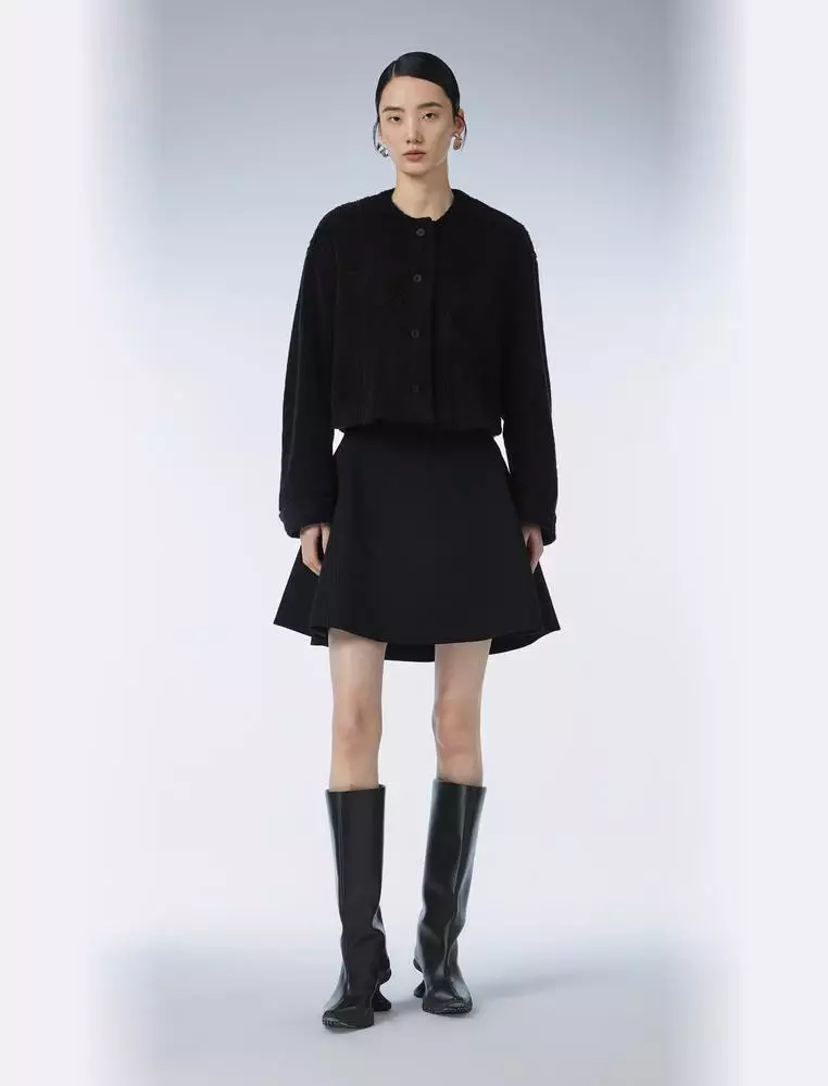 A-Line Short Waist Skirt