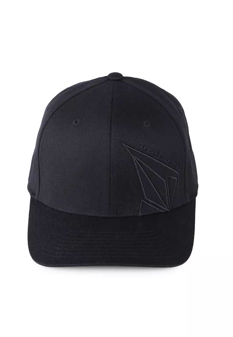 MCP 21ST CENTURY STN FLEXFIT HAT BLACK COMBO