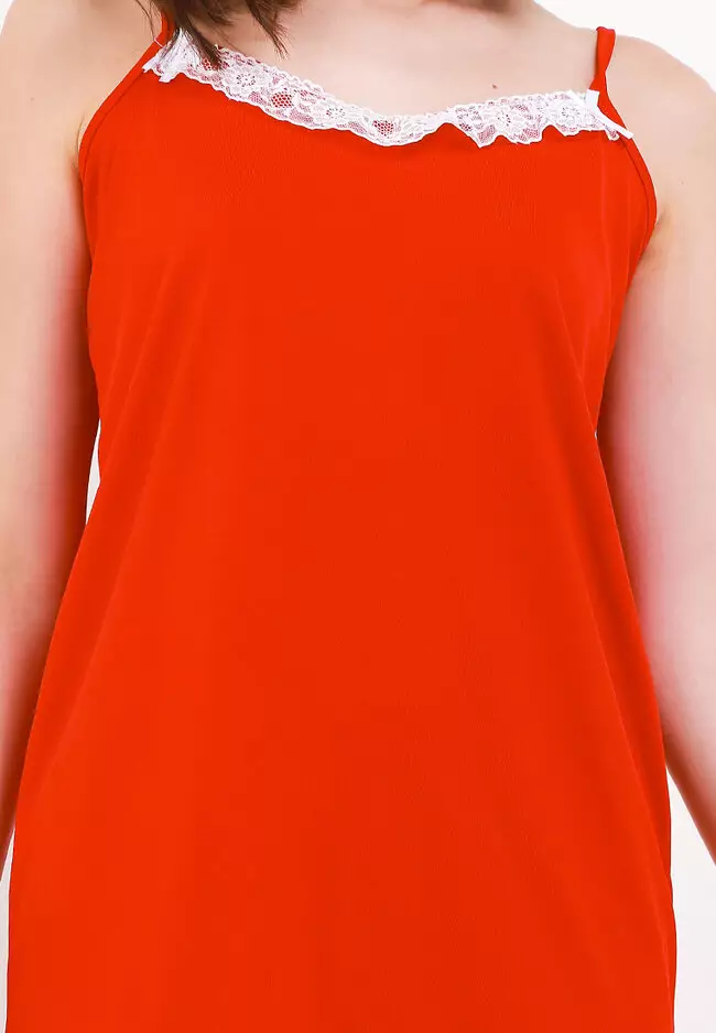 Dress Tanktop Sexy Renda Sleepwear