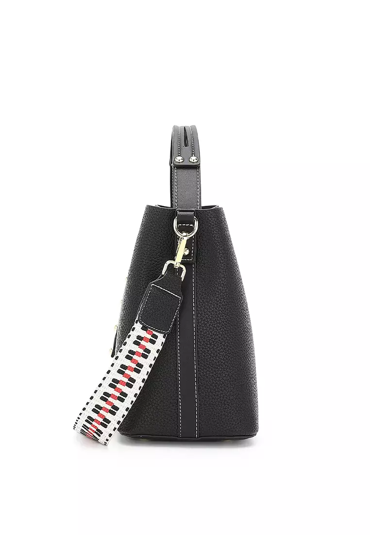 Women's Top Handle Bag / Sling Bag / Crossbody Bag (Tas Selempang / Tas Tangan) - Hitam