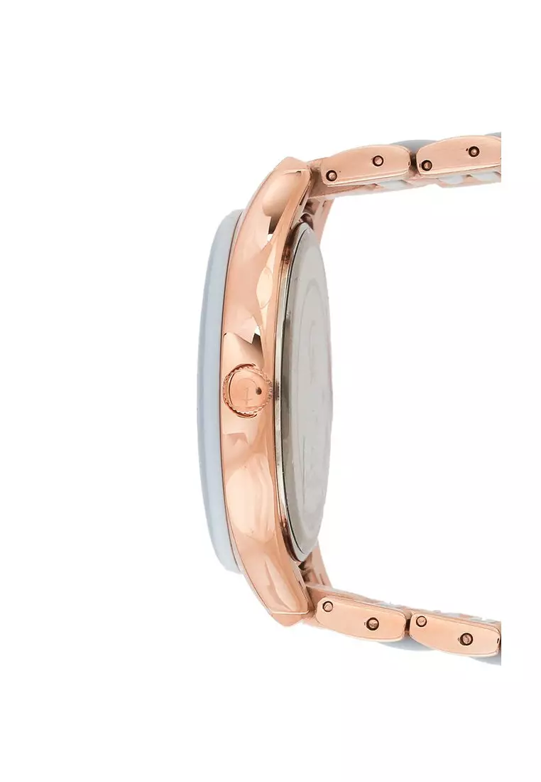 Alexandre Christie Jam Tangan Wanita - Rosegold Blue - Stainless Steel - 2992 LDBRGLB