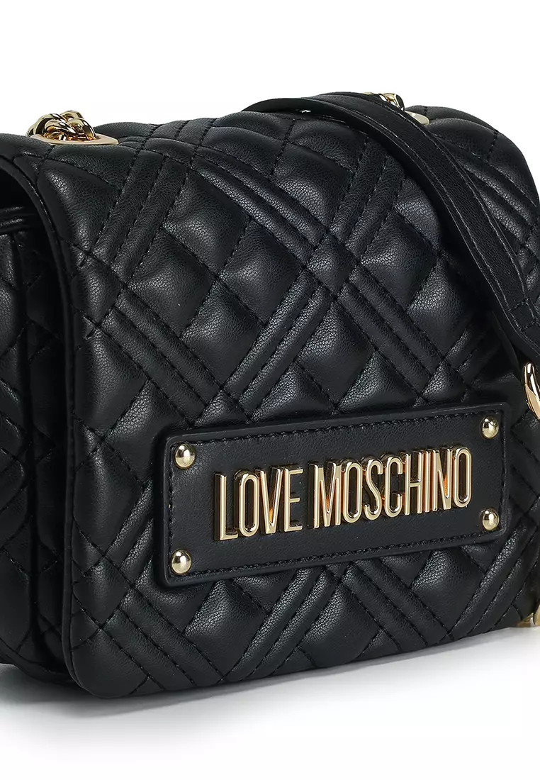 Logo Quilted Chain Crossbody Bag (tr)