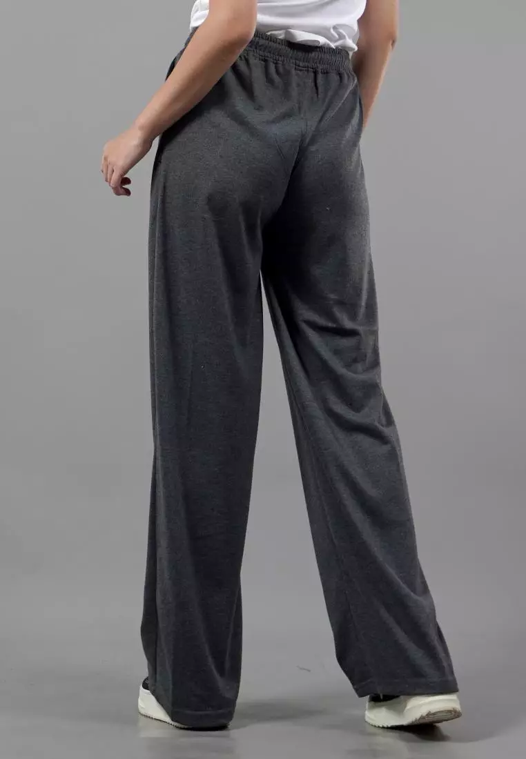  RIA Celana Panjang Loose Pants Wanita Celana Wanita - ABU TUA