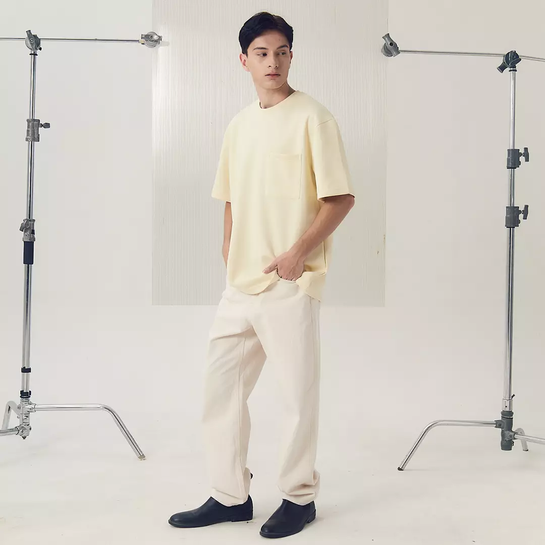 LARUSSO Molecule Oversize Pocket Tee Volume 2 - Almond Oil