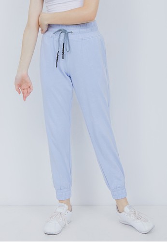 Odiva Woman blue DRAWASTRING JOGGER PANTS BLUE CA796AAEF9153BGS_1