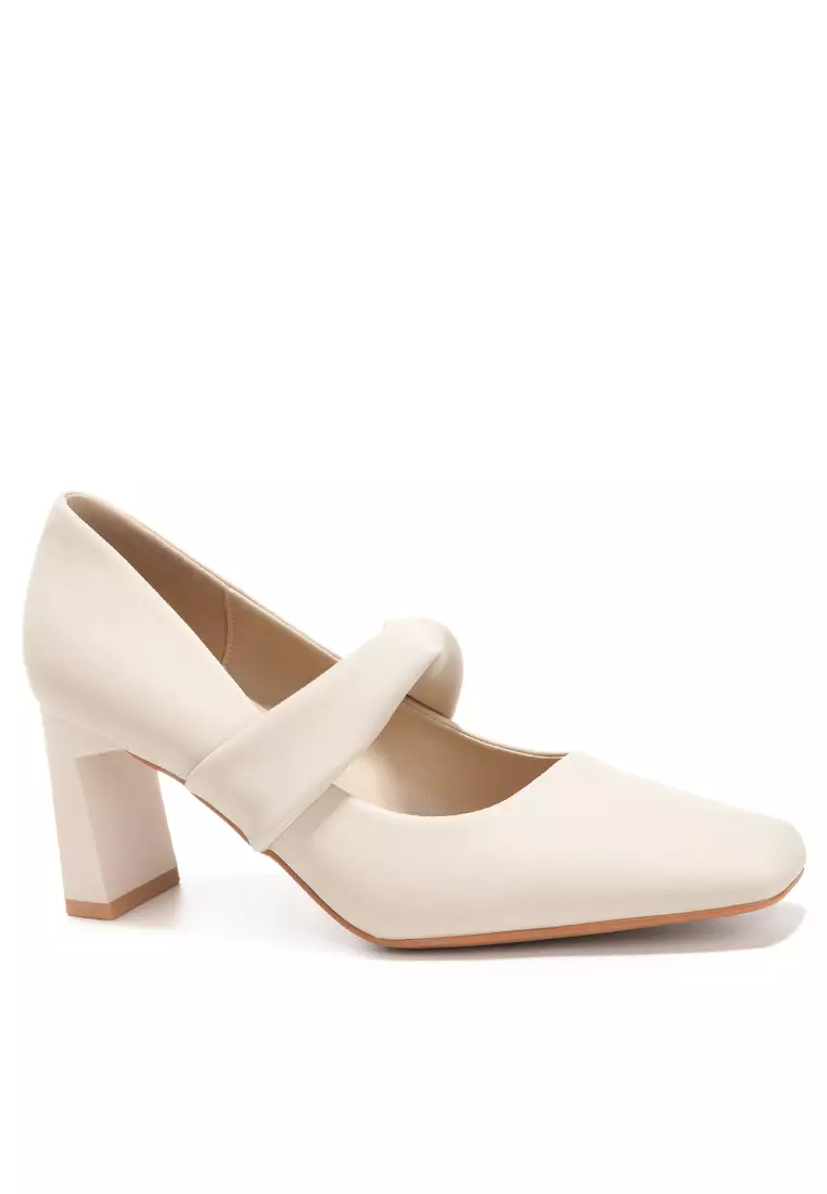 Discount on Twenty Eight Shoes  shoes - SKU: 7cm Pleated Strap Mary Jane Shoes By2373-41