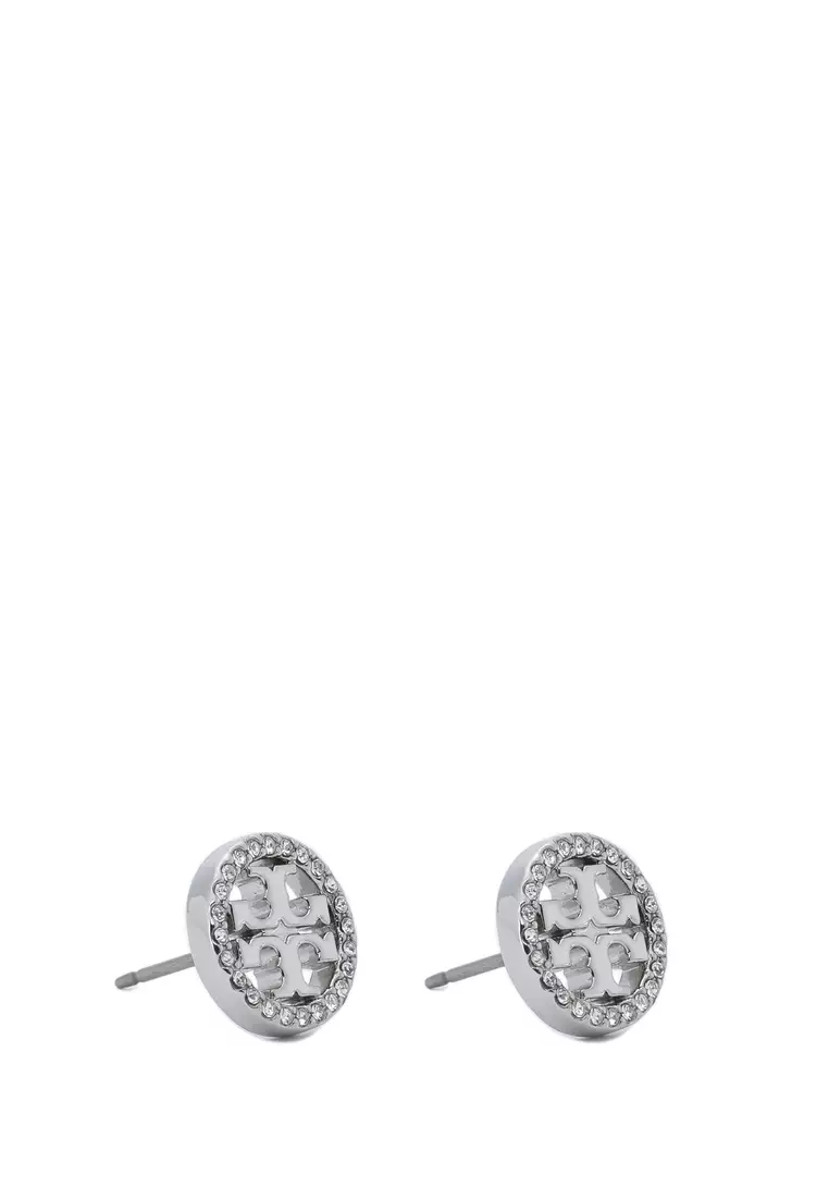 Tory Burch Miller Pave Stud Earrings