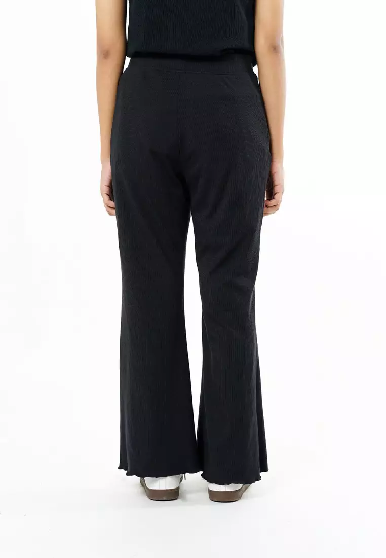 3Second Women's Long Flare Pants Body Fit Polyester Elastane Myra HP-C030126