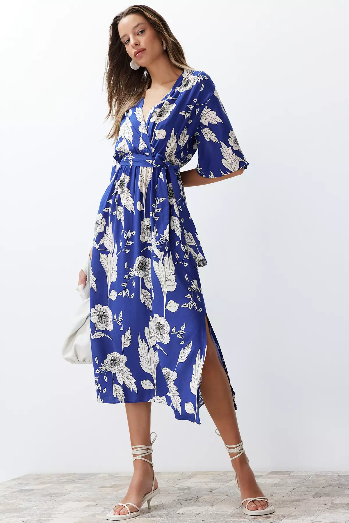 Buy Trendyol Tie Waist Floral Dress 2025 Online ZALORA Philippines