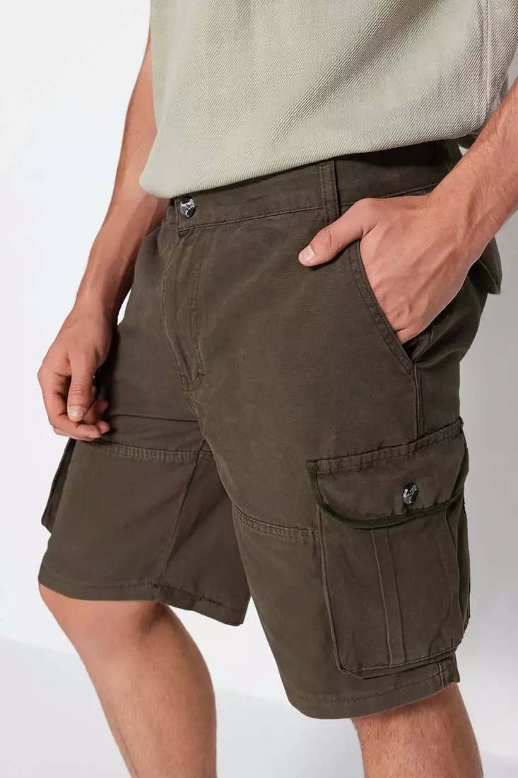 Mens canvas clearance cargo shorts