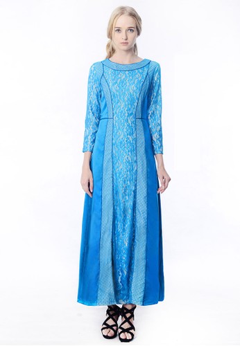 Vivienne Lace Dress Blue