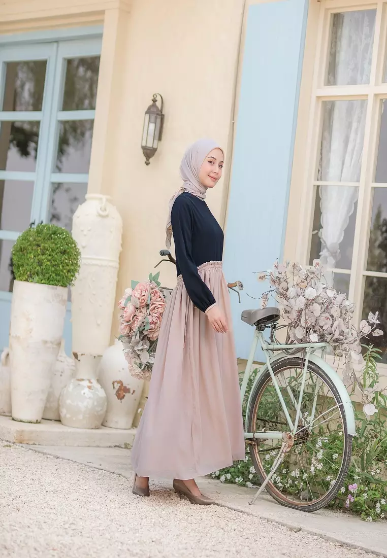 Azalea Midi Dress Nude Pink..