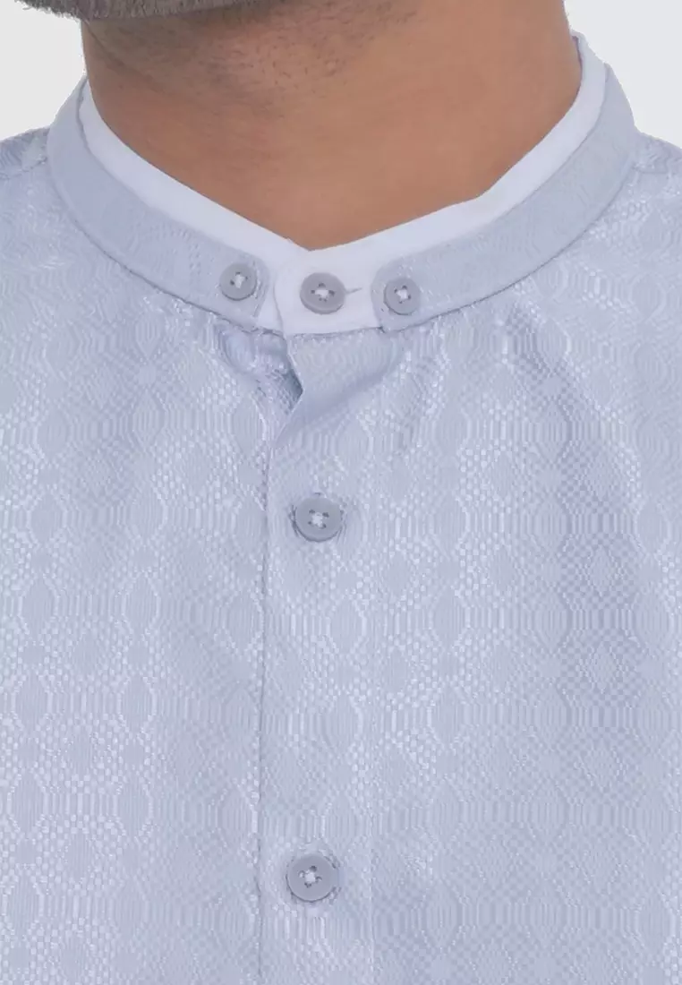 MOC Kemeja Koko Lengan Panjang Pria ORDA - WHITE