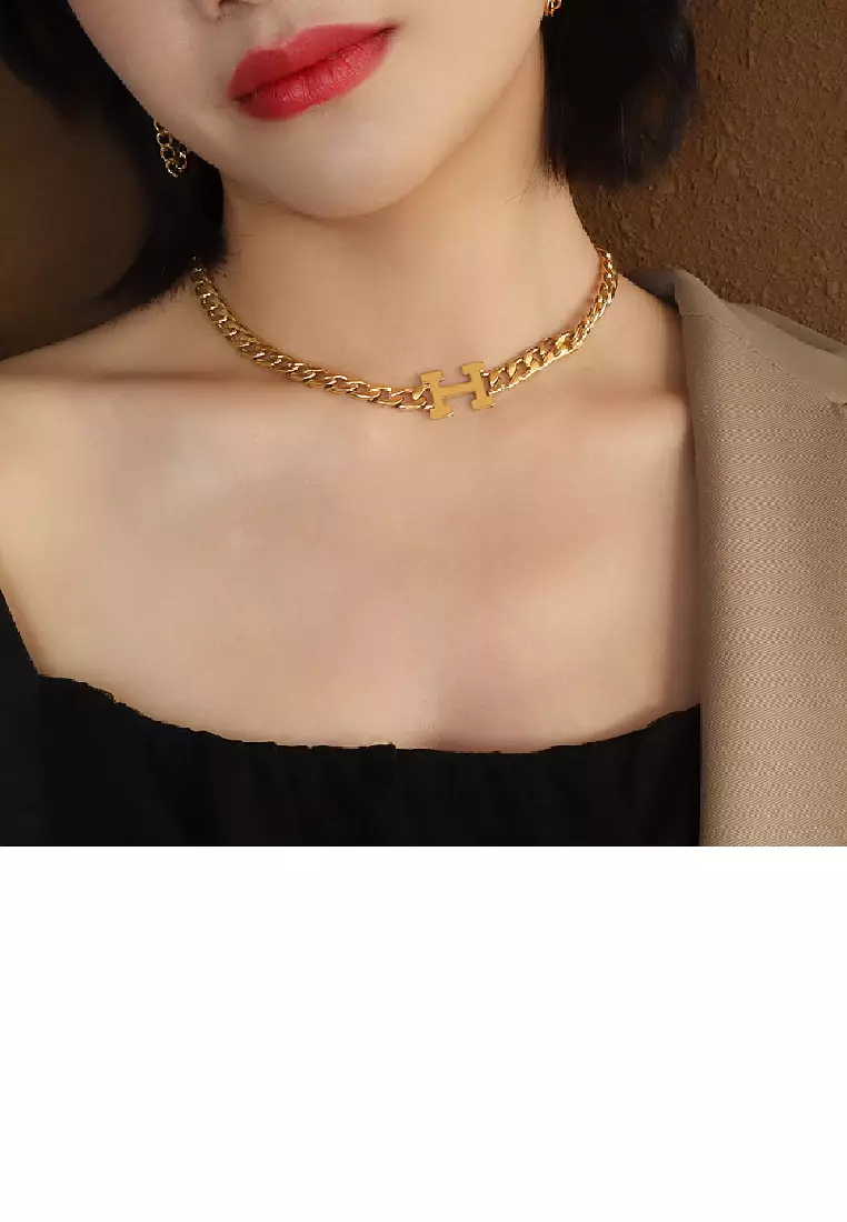 Buy Mooclife Fashion Temperament Plated Gold 316L Stainless Steel ...