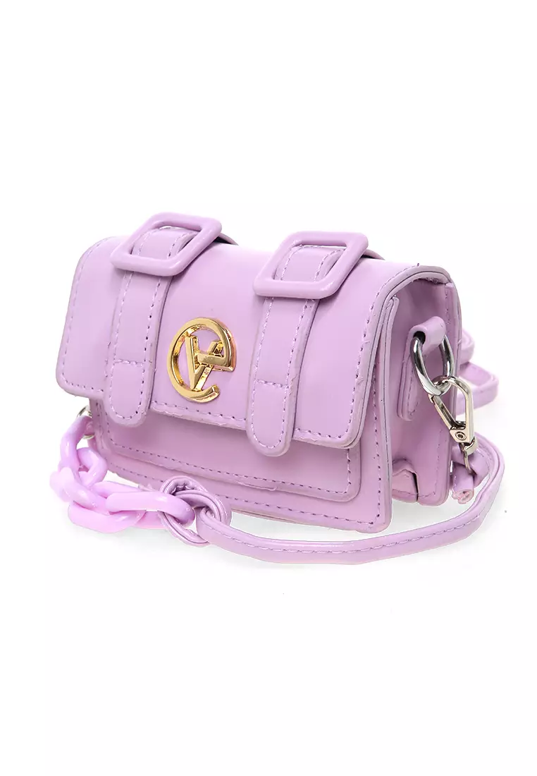 Tas Slempang Cute Design Simple Slingbags Wanita Premium Quality - Purple