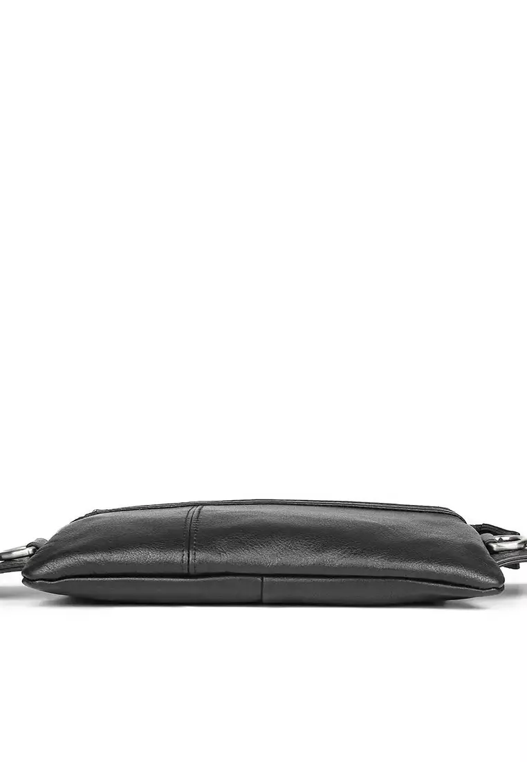 Sporty Full Grain Leather Chest Bag MJD3017